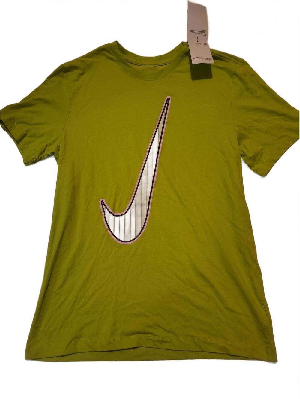 NWT Nike DriFit Neon Green Short Sleeve Shirt. Mens Size Medium